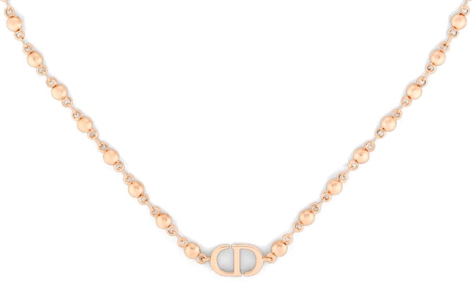 (Women) DIOR Rose Gold Necklace with Letter Logo Design. N2373WOMMT-D15P Buy (Women) DIOR Rose Gold Necklace with Letter Logo Design. N2373WOMMT-D15P