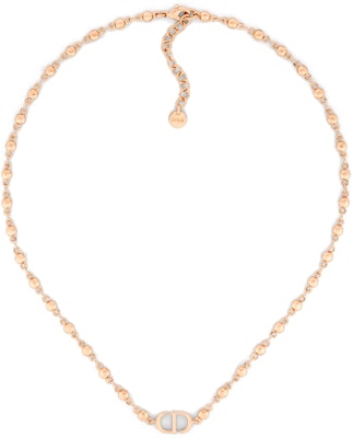 (Women) DIOR Rose Gold Necklace with Letter Logo Design. N2373WOMMT-D15P Lookbook (Women) DIOR Rose Gold Necklace with Letter Logo Design. N2373WOMMT-D15P