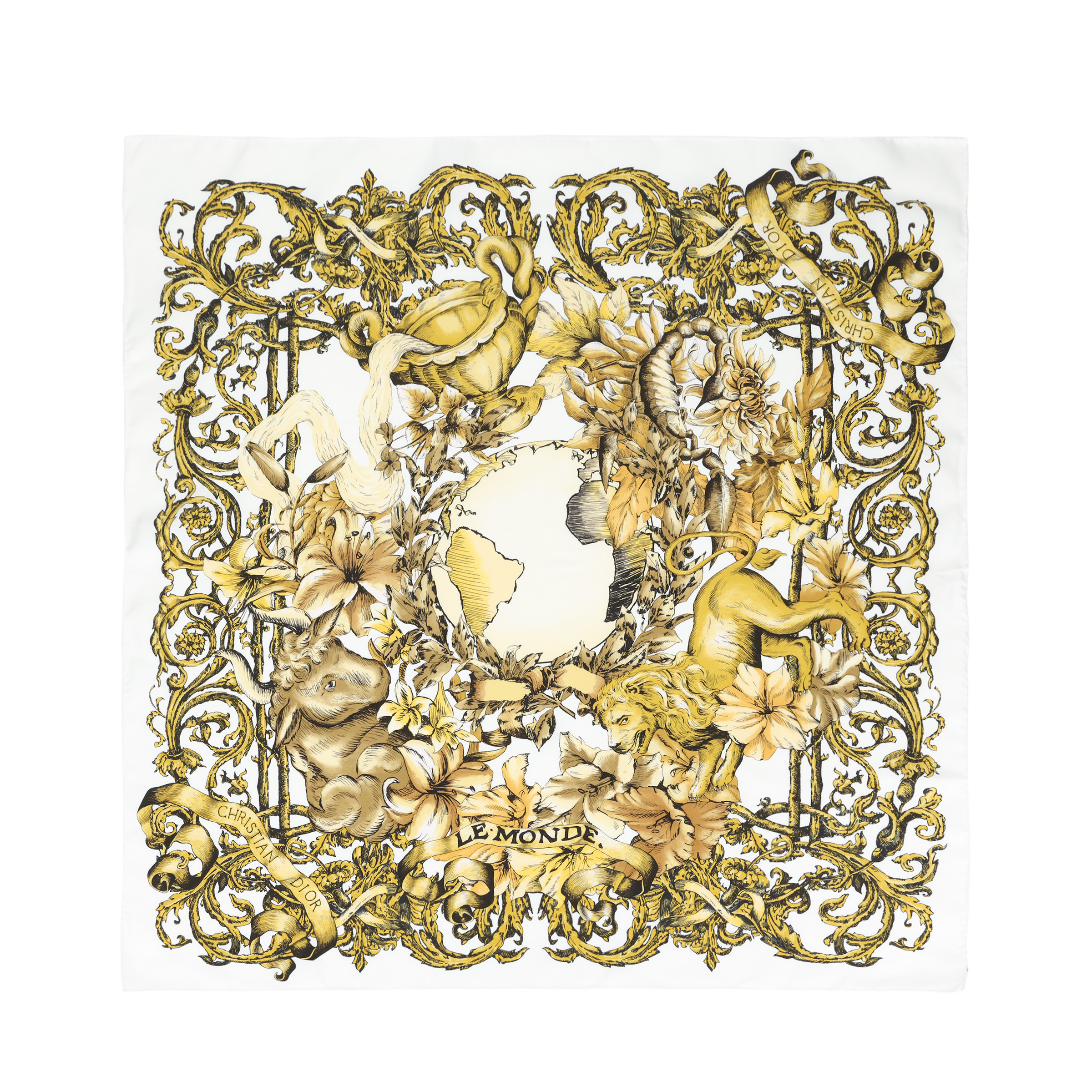 (Women) DIOR  Silk Scarf - Printed Twill Mulberry Silk Fashion Accessory. 21TAR090I610-CO90