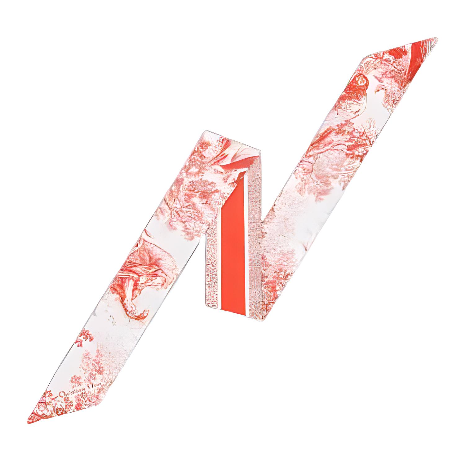 (Women) DIOR  Silk Scarf with Printed Design in Orange. 15JOU106I602C315