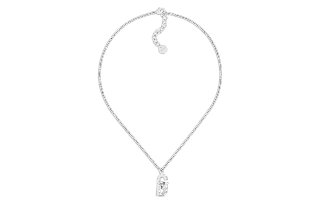 (Women) DIOR  Silver Necklace with CD Logo and Faux Crystal. N2289WOMCYD13S 圖 3