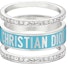 Lookbook (Women) Dior Silver Ring - Crystal, Turquoise, Metal Finish, Iconic Design. R1256ODELQD61B