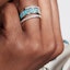 Purchase (Women) Dior Silver Ring - Crystal, Turquoise, Metal Finish, Iconic Design. R1256ODELQD61B