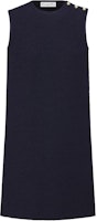 (Women) DIOR Sleeveless Navy Blue Button-Down Short Dress. 441R32A1761-X5640 (Women) DIOR Sleeveless Navy Blue Button-Down Short Dress. 441R32A1761-X5640