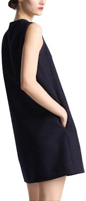 (Women) DIOR Sleeveless Navy Blue Button-Down Short Dress. 441R32A1761-X5640 Sizing (Women) DIOR Sleeveless Navy Blue Button-Down Short Dress. 441R32A1761-X5640
