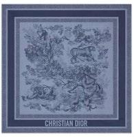 (Women) DIOR Soft Printed Silk Scarf Blue 21JOU070I602C525 (Women) DIOR Soft Printed Silk Scarf Blue 21JOU070I602C525