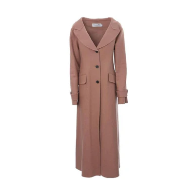 (Women) Dior Solid Color Long Sleeve Coat Rose Pink 940M12A1116-4312