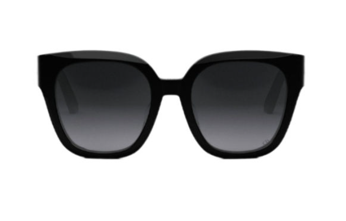 (Women) DIOR  Square Acetate Sunglasses Black/Blue with Logo Temples. 30MONTAIGNES10F 圖 3