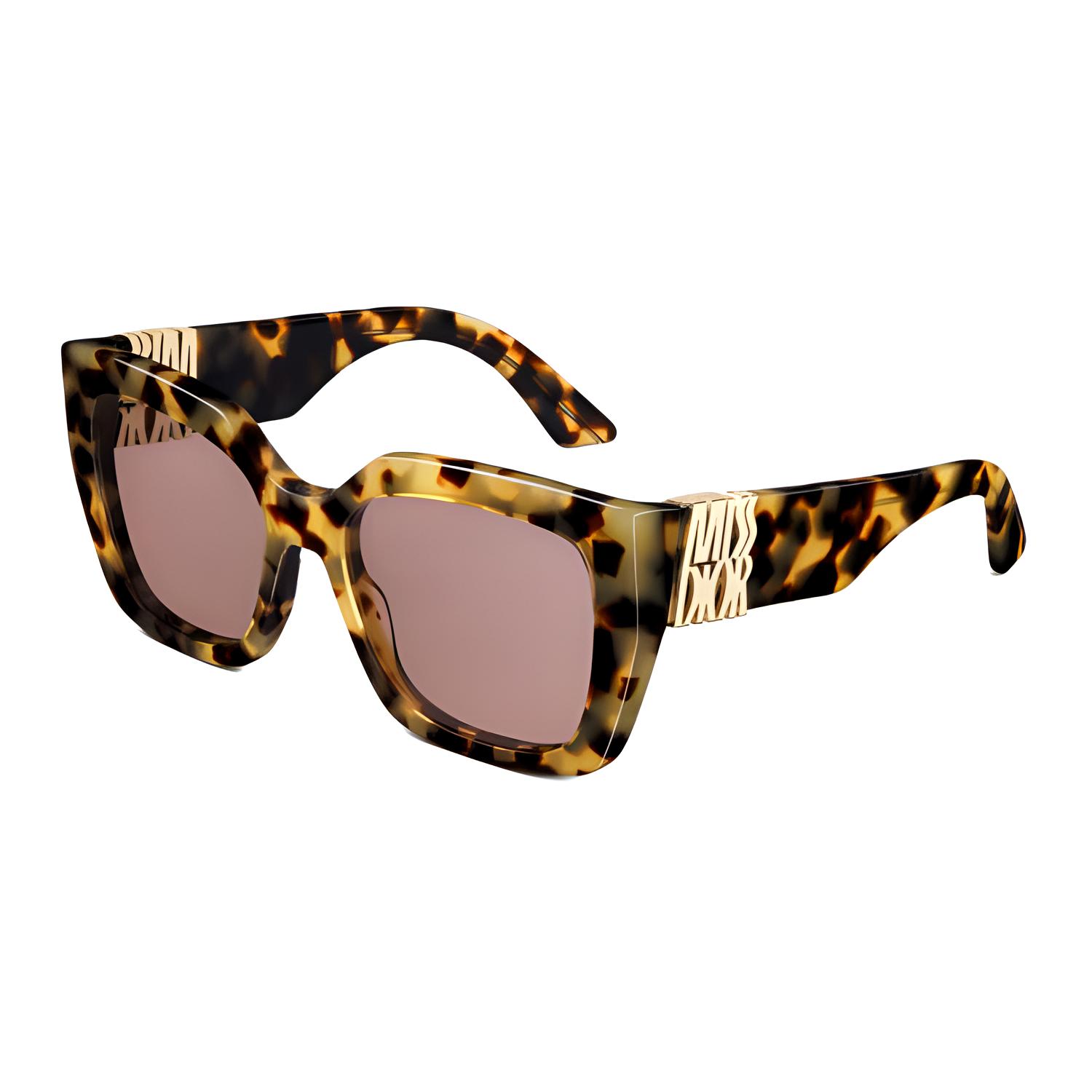 Buy (W) DIOR 字母细节方框醋酸太阳镜 - 黄色 MISSS2IXR