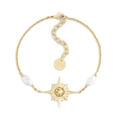 (Women) DIOR Star Detail Metal Resin Bracelet. B1757WOMFW_D301