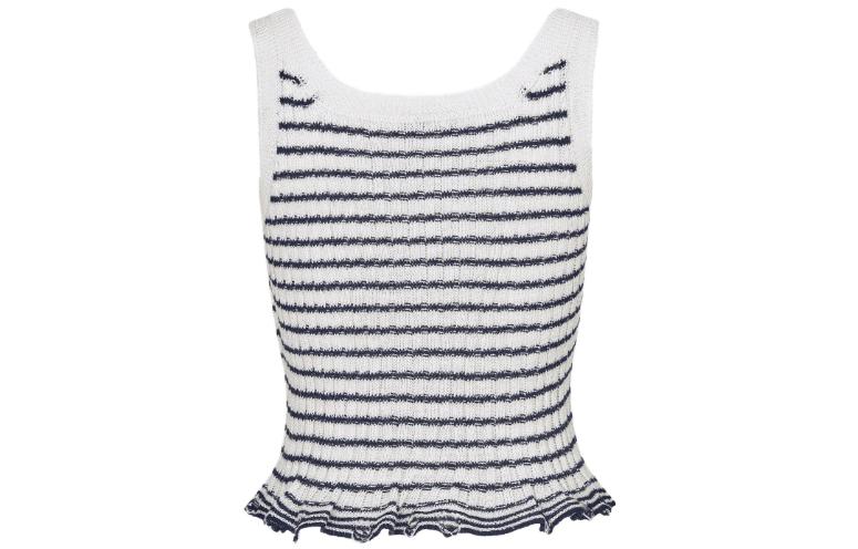 Purchase (W) 디올 스트라이프 싱글브레스트 니트 롱슬리브 스웨터 - 멀티컬러 414W05RM780-X0861