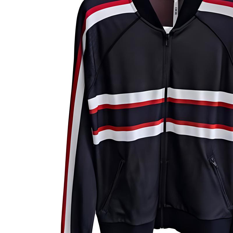 Lookbook (W) Chaqueta Casual Negra con Cremallera y Rayas Dior 143G33A4011-X5878