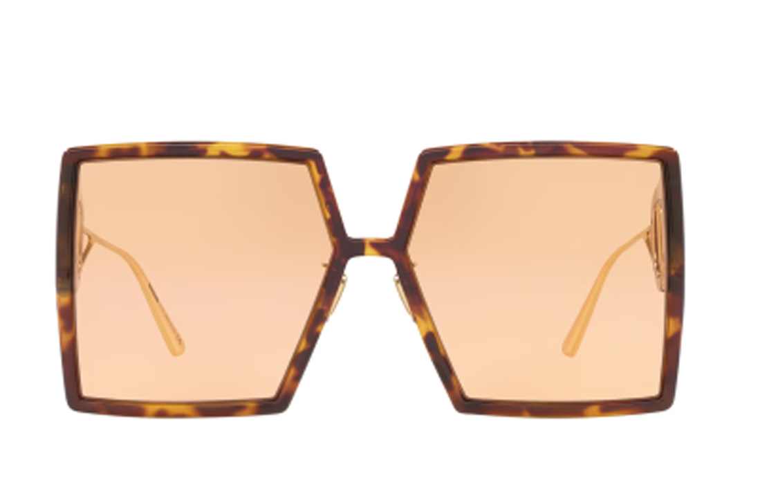 (Women) DIOR  Tortoiseshell Irregular Acetate Sunglasses with Cutout Logo. 30MONTAIGNE SU 26L0 圖 3