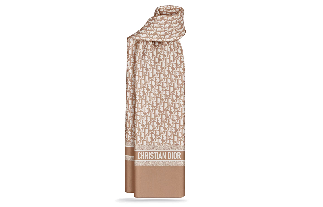 (Women) Dior  Twill Print Shawl in Light Pink. 35DOB200I608-C420