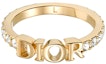 Buy (W) Cincin Wanita DIOR ÉVOLUTION Dekorasi Huruf Logam Emas R1009DVOCY-D301