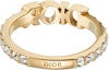 Lookbook (W) Cincin Wanita DIOR ÉVOLUTION Dekorasi Huruf Logam Emas R1009DVOCY-D301