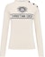 Buy (W) DIOR Sweater Putih Cashmere dengan Desain Huruf Inlay. 424S94BM054-X0853