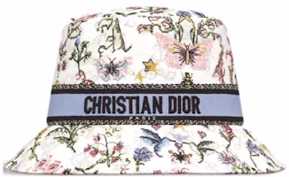 Lookbook (W) DIOR 白色刺繡十字繡漁夫帽 棉質聚丙烯材質 CPB6062XBCD_C070