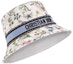 Shop (Women) DIOR White Embroidered Cross-Stitch Bucket Hat Cotton Polypropylene. CPB6062XBCD_C070