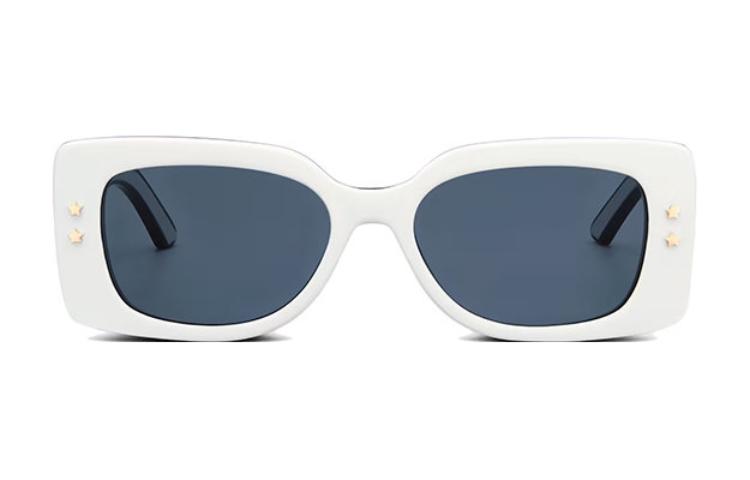 (Women) DIOR  White Irregular Shape Sunglasses with Side Letter Detail. DPFCS1UQR95B0 圖 3