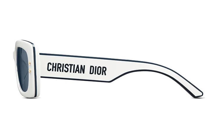 (Women) DIOR  White Irregular Shape Sunglasses with Side Letter Detail. DPFCS1UQR95B0 圖 4