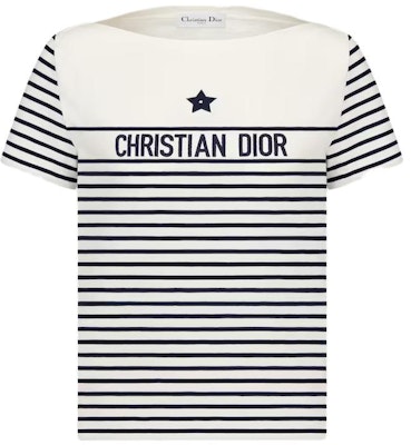(W) Camiseta DIOR Blanca con Rayas y Letras Estampadas. 243T31A4085-X0853 Buy (W) Camiseta DIOR Blanca con Rayas y Letras Estampadas. 243T31A4085-X0853