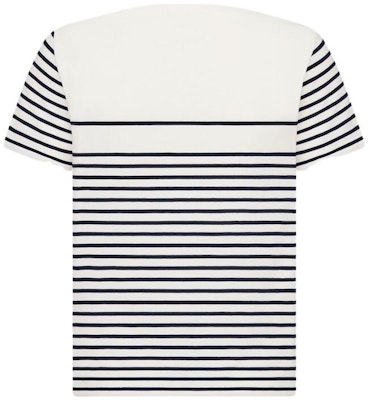 (W) Camiseta DIOR Blanca con Rayas y Letras Estampadas. 243T31A4085-X0853 Lookbook (W) Camiseta DIOR Blanca con Rayas y Letras Estampadas. 243T31A4085-X0853