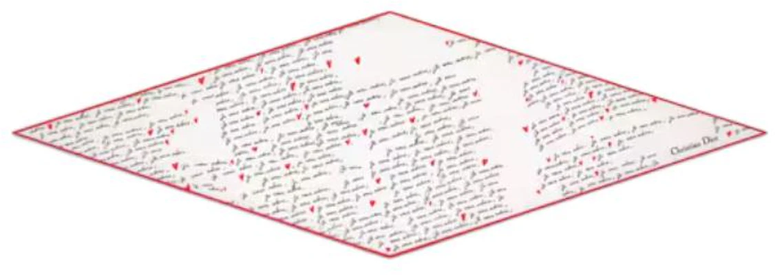 (Women) DIOR White Limited Edition Silk Scarf with Heart Letter Print Design. 45ADO101I608_C089 Order (Women) DIOR White Limited Edition Silk Scarf with Heart Letter Print Design. 45ADO101I608_C089