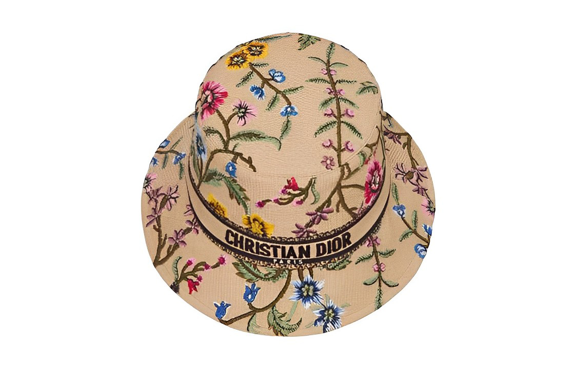 Shop (W) DIOR 黄色刺绣字母渔夫帽 32PFL923X175C180