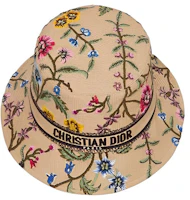 Shop (W) DIOR 黃色刺繡字母漁夫帽 32PFL923X175C180