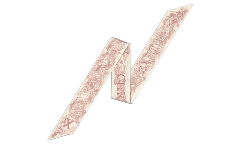 (Women) Dior ABC Chromosome Mitzah Silk Scarf Pink. 11ABC106X600-C415 圖 2