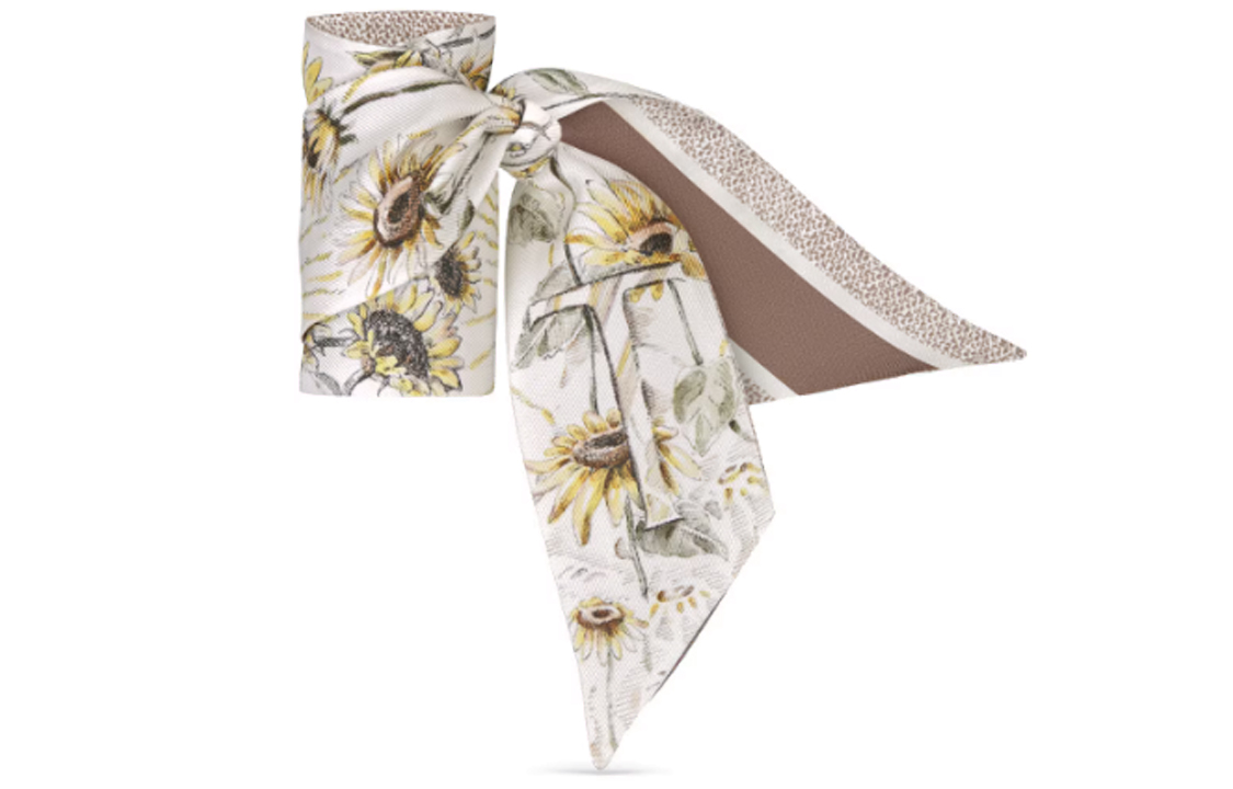 (Women) DIOR ABCDIOR Sunflower Print Silk Scarf Multicolor  Accessories 35ABC106T600-C154 圖 2