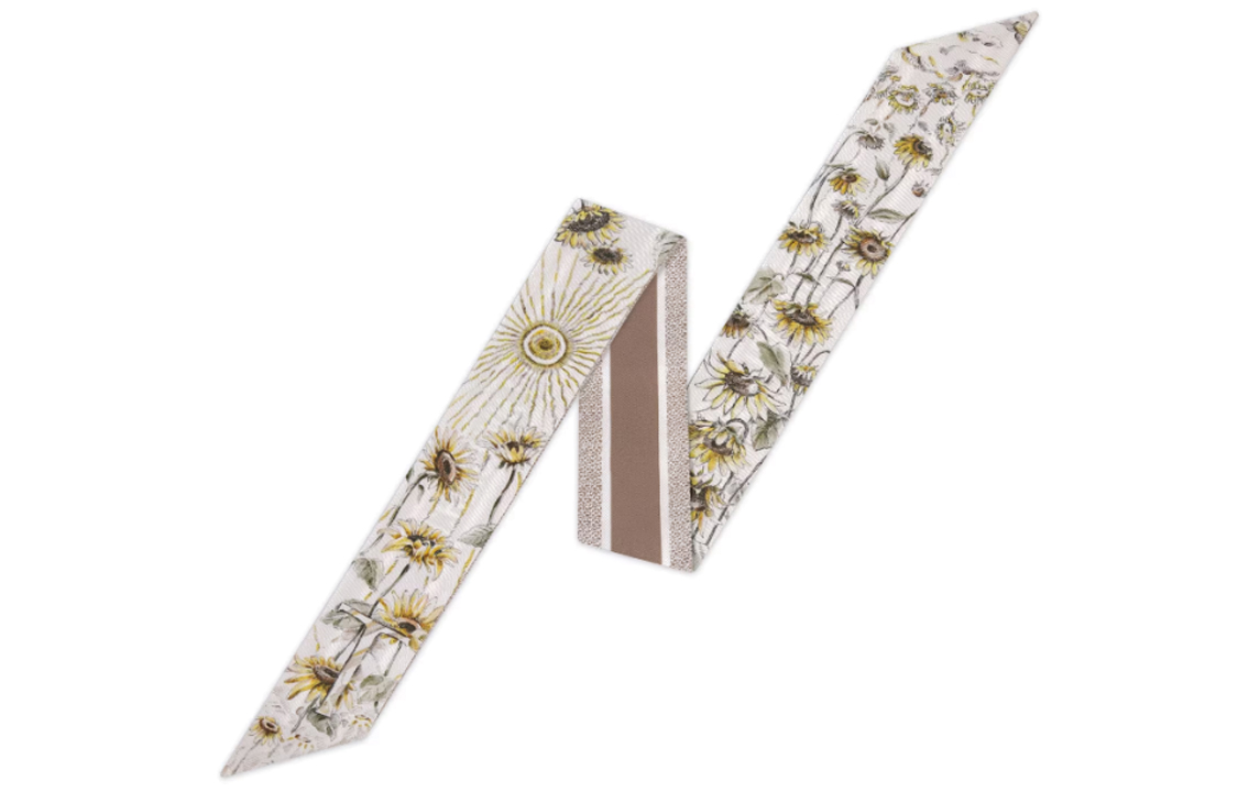 (Women) DIOR ABCDIOR Sunflower Print Silk Scarf Multicolor  Accessories 35ABC106T600-C154 圖 3