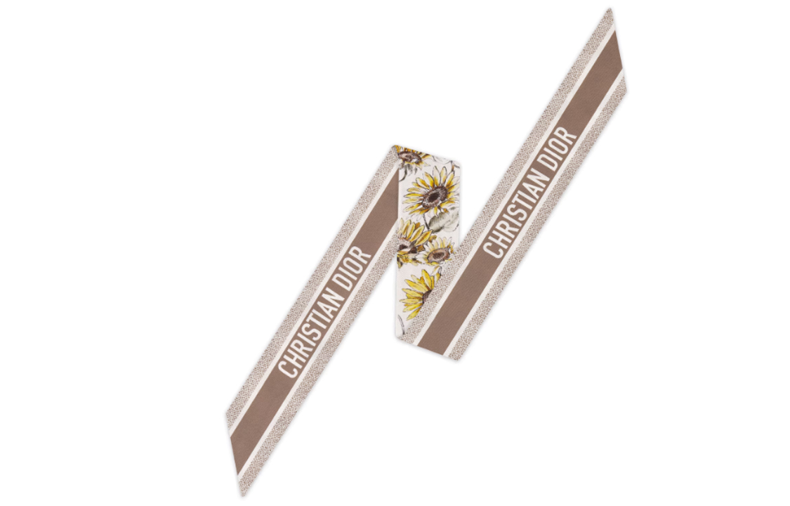(Women) DIOR ABCDIOR Sunflower Print Silk Scarf Multicolor  Accessories 35ABC106T600-C154 圖 4