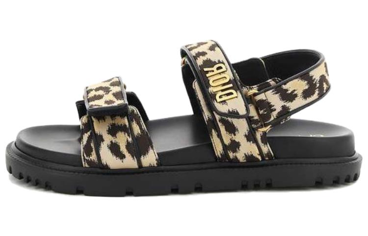 (Women) Dior Act Fashion Sandal Black 'Leopard Print Velcro' KCQ549LNY_S29X