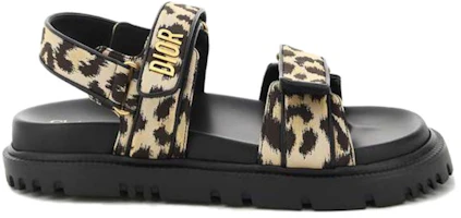 Order (W) Sandal Fesyen Dior Act Hitam 'Cetakan Leopard Velcro' KCQ549LNY_S29X