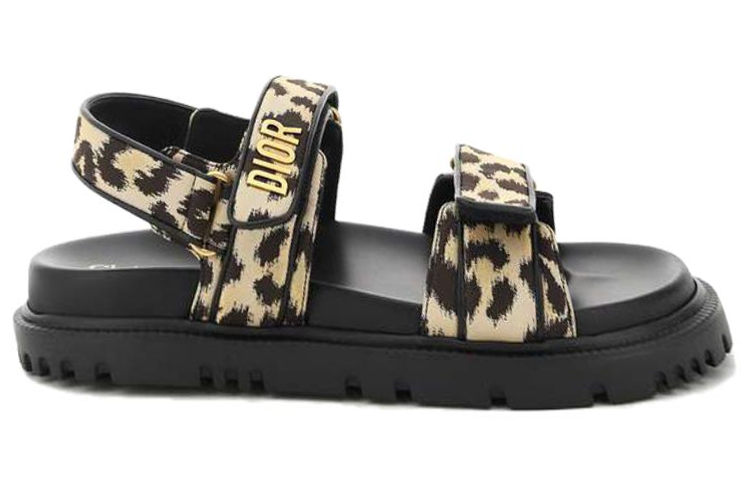 Order (W) Sandalia Dior Act Moda Negra 'Estampado Leopardo con Velcro' KCQ549LNY_S29X