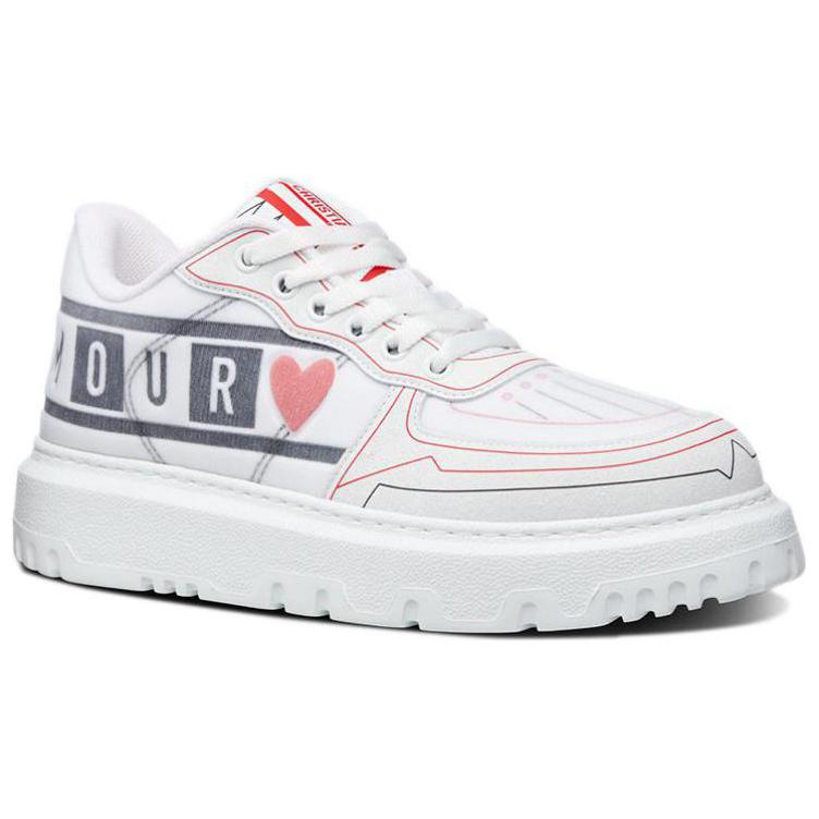 Lookbook (W) Dior Addict Sneaker 'Dioramour D Chess Heart - Putih' KCK322DNN-S43L