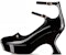 (W) Dior Aime Dior Kulit Hitam 'Kasut Tumit Tinggi Fesyen' KCV036VNI_S900