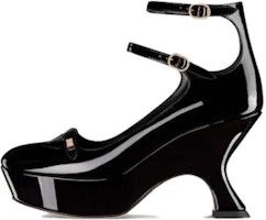 (Women) Dior Aime Dior Patent Leather Black 'Fashion Buckle Chunky Heel' KCV036VNI_S900 (Women) Dior Aime Dior Patent Leather Black 'Fashion Buckle Chunky Heel' KCV036VNI_S900