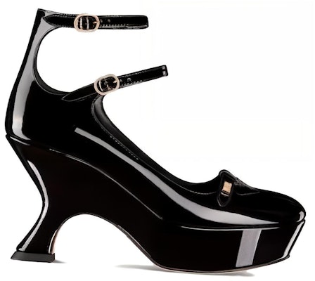 (Women) Dior Aime Dior Patent Leather Black 'Fashion Buckle Chunky Heel' KCV036VNI_S900 Order (Women) Dior Aime Dior Patent Leather Black 'Fashion Buckle Chunky Heel' KCV036VNI_S900
