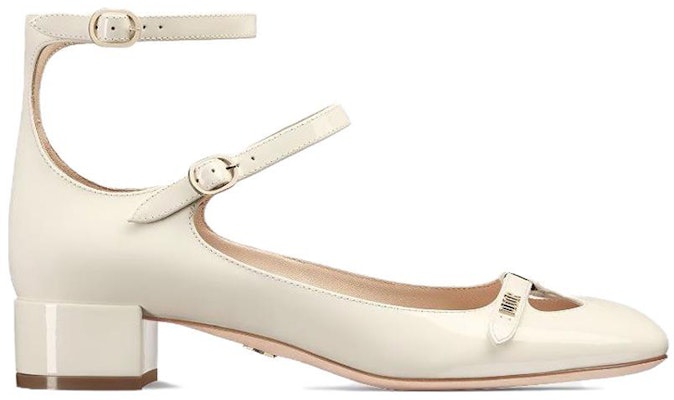 (Women) Dior Aime Dior Patent Leather Buckle Round Toe Block Heel 'White' KCB805VNI_S03W Order (Women) Dior Aime Dior Patent Leather Buckle Round Toe Block Heel 'White' KCB805VNI_S03W