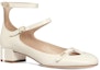 Lookbook (W) Dior Aime Dior Kulit Berkilat Tumit Blok Kaki Bulat 'Putih' KCB805VNI_S03W