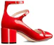 Shop (W) Dior Aime Leren Dubble Gesp Chunky Hoge Hak ''Rood'' KCV042VNI_S24R