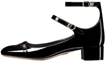 (Women) Dior Aime Patent Black 'Logo Buckle Flats' KDB805VNI_S900 (Women) Dior Aime Patent Black 'Logo Buckle Flats' KDB805VNI_S900