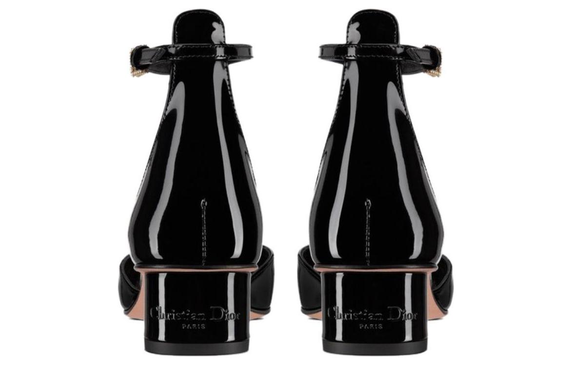 Purchase (W) Dior Aime Patent Hitam 'Logo Buckle Flats' KDB805VNI_S900