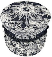 (Women) DIOR All-Over Letter Print Fashion Cotton Beret Hat for Women. 31REV920X131_C578 (Women) DIOR All-Over Letter Print Fashion Cotton Beret Hat for Women. 31REV920X131_C578