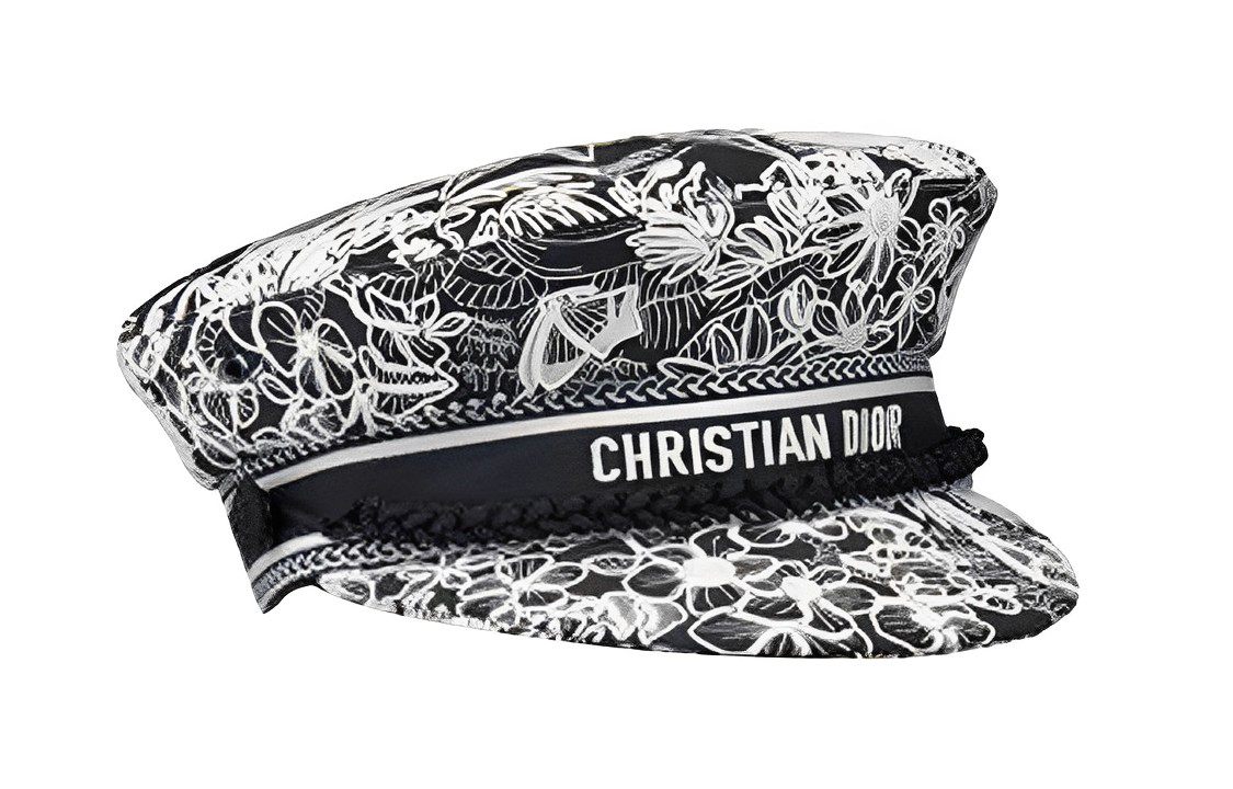 Lookbook (W) DIOR レタープリント おしゃれなコットンベレー帽 レディース用. 31REV920X131_C578