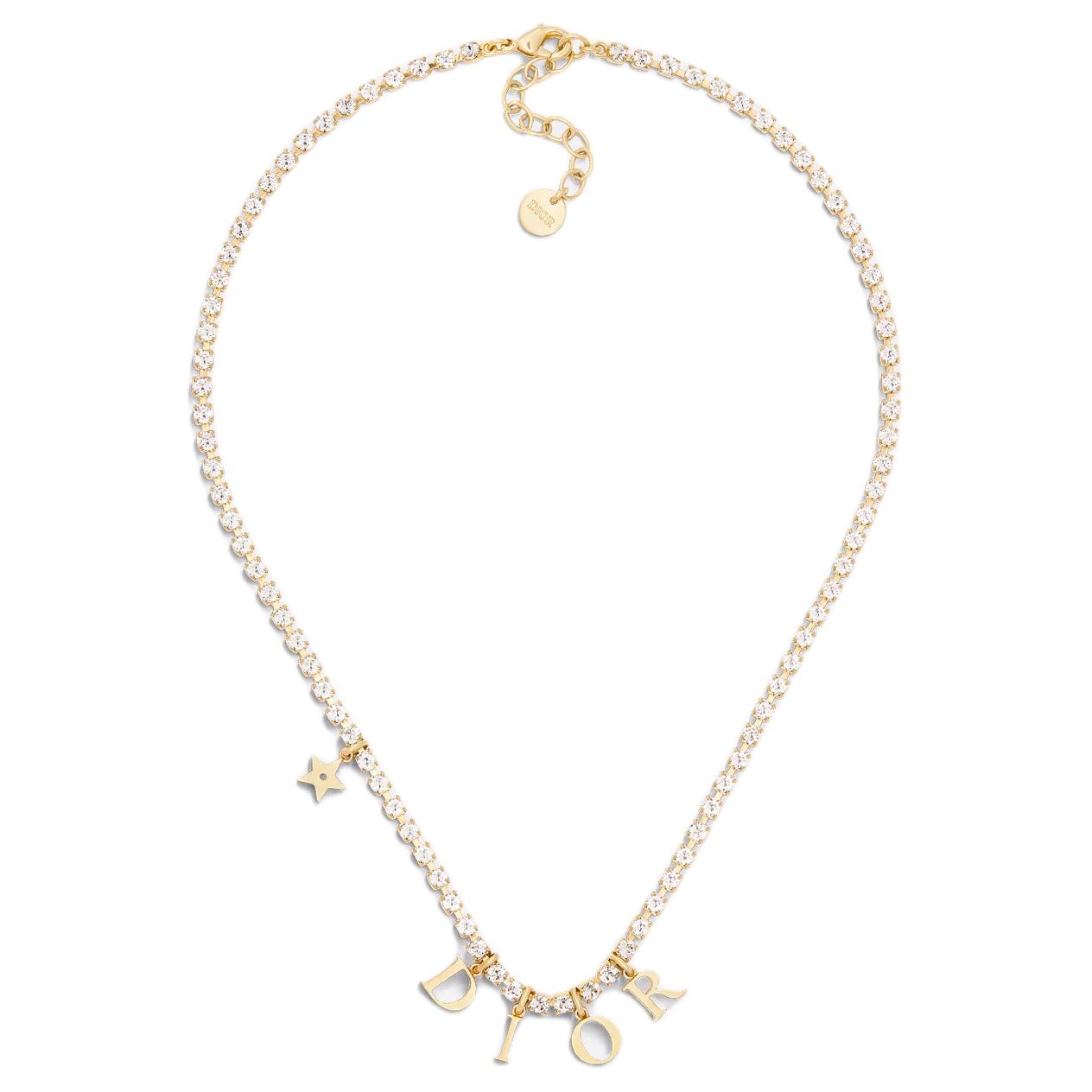 Lookbook (W) DIOR 字母及星星吊飾金屬項鍊 女士專用 N3117WOMCY_D03S