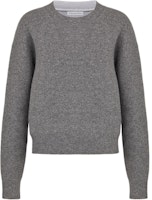 (Women) Dior Alphabet Print Grey Crewneck Sweatshirt 924S55AM009-X8805 (Women) Dior Alphabet Print Grey Crewneck Sweatshirt 924S55AM009-X8805